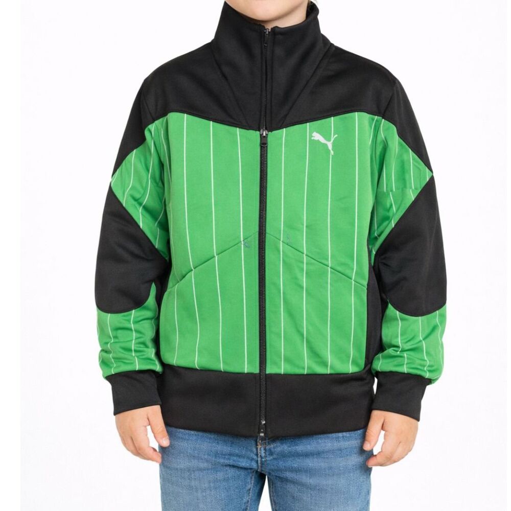 Puma 90’s Green & Black Track Jacket #10 | Size Youth Medium